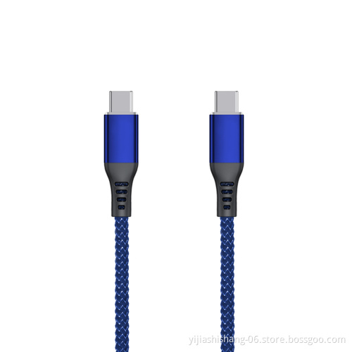 2021 New USB C to USB C Cable Fast Charger 60W PD Type C Power Data Lead Compatible with MacBook iPad Samsung